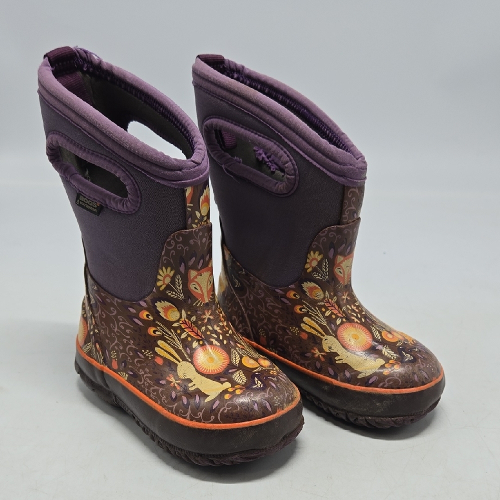 Bogs Kids York Spring Flower Waterproof Infant Boots 7